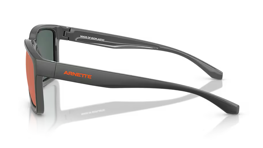 Arnette Plot Twist AN4346 28706Q - Medium Grey Top Matte with Shiny Grey/Mirror Orange with Yellow