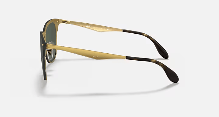 Ray-Ban Blaze Clubmaster RB3576N-043/71 - Polished Gold/Dark Green