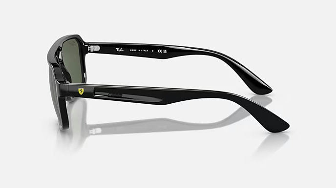 Ray-Ban Scuderia Ferrari RB4414M-F683/71 - Polished Black/Dark Green