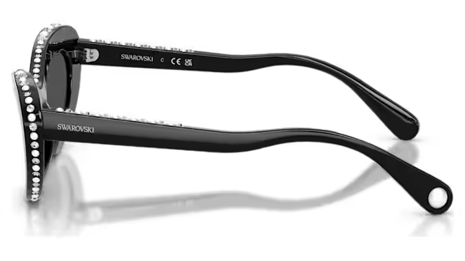 Swarovski SK6061U-109387 - Black with Crystal Details/Grey
