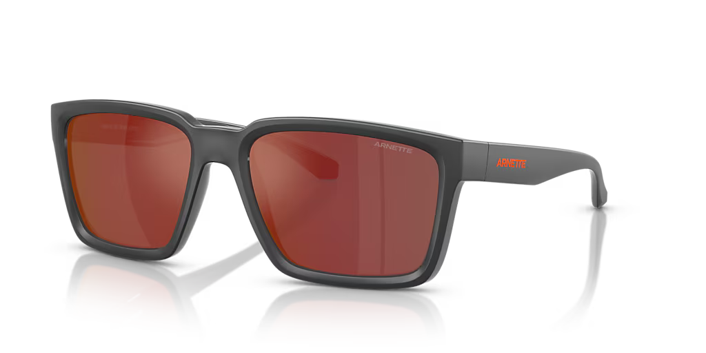 Arnette Plot Twist AN4346 28706Q - Medium Grey Top Matte with Shiny Grey/Mirror Orange with Yellow