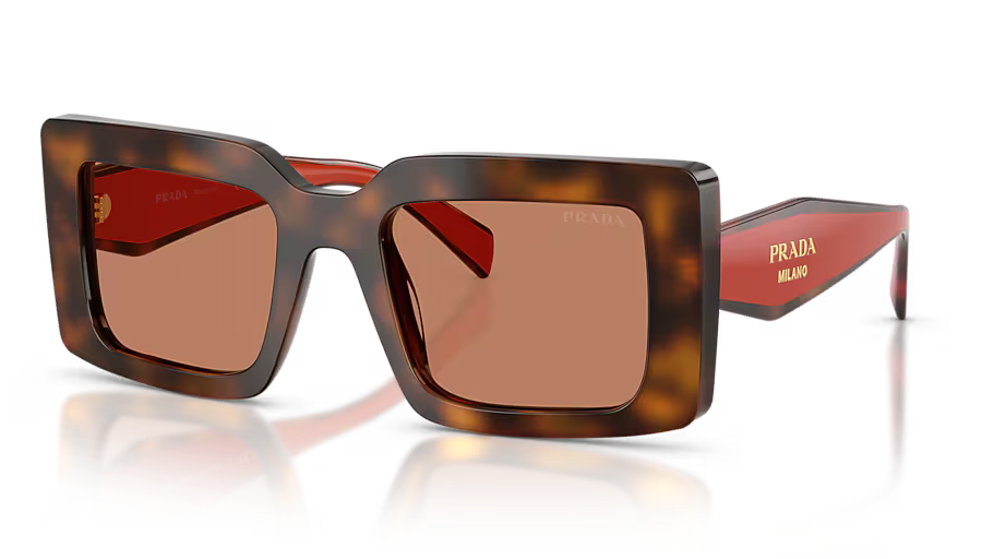 Prada D01S-01K90Q - Juniper Tortoise with Cotto/Brown
