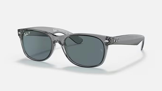 Ray-Ban Polarized New Wayfarer Classic RB2132-6450/3R - Grey/Dark Blue