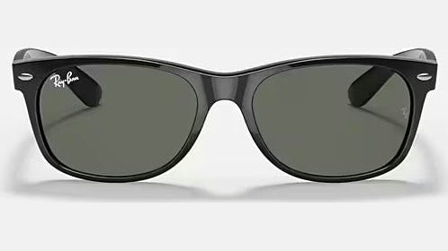 Ray-Ban New Wayfarer Classic RB2132-901 - Polished Black/Green Classic G15