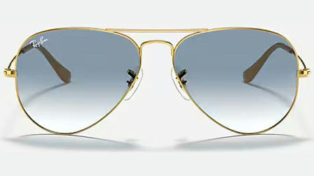 Ray-Ban Aviator RB3025-001/3F - Gold/Light Blue