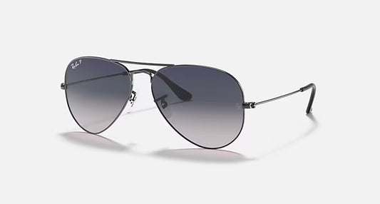 Ray-Ban Aviator Gradient RB3025-004/78 - Gunmetal/Blue/Grey - 58-14