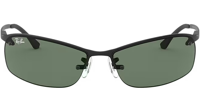 Ray-Ban RB3183-006/71 - Matte Black/Green