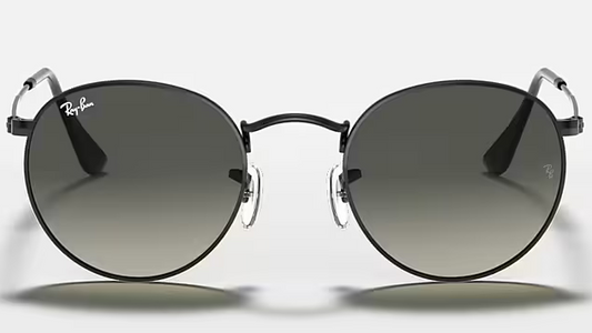 Ray-Ban Round Flat Lenses RB3447N-002/71 - Polished Black/Grey Gradient