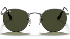 Ray-Ban Round Metal RB3447-029 - Matte Gunmetal/Green Classic G-15