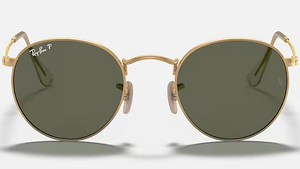 Ray-Ban Polarized Round Metal RB3447-112/58 - Matte Gold/Green Classic G15