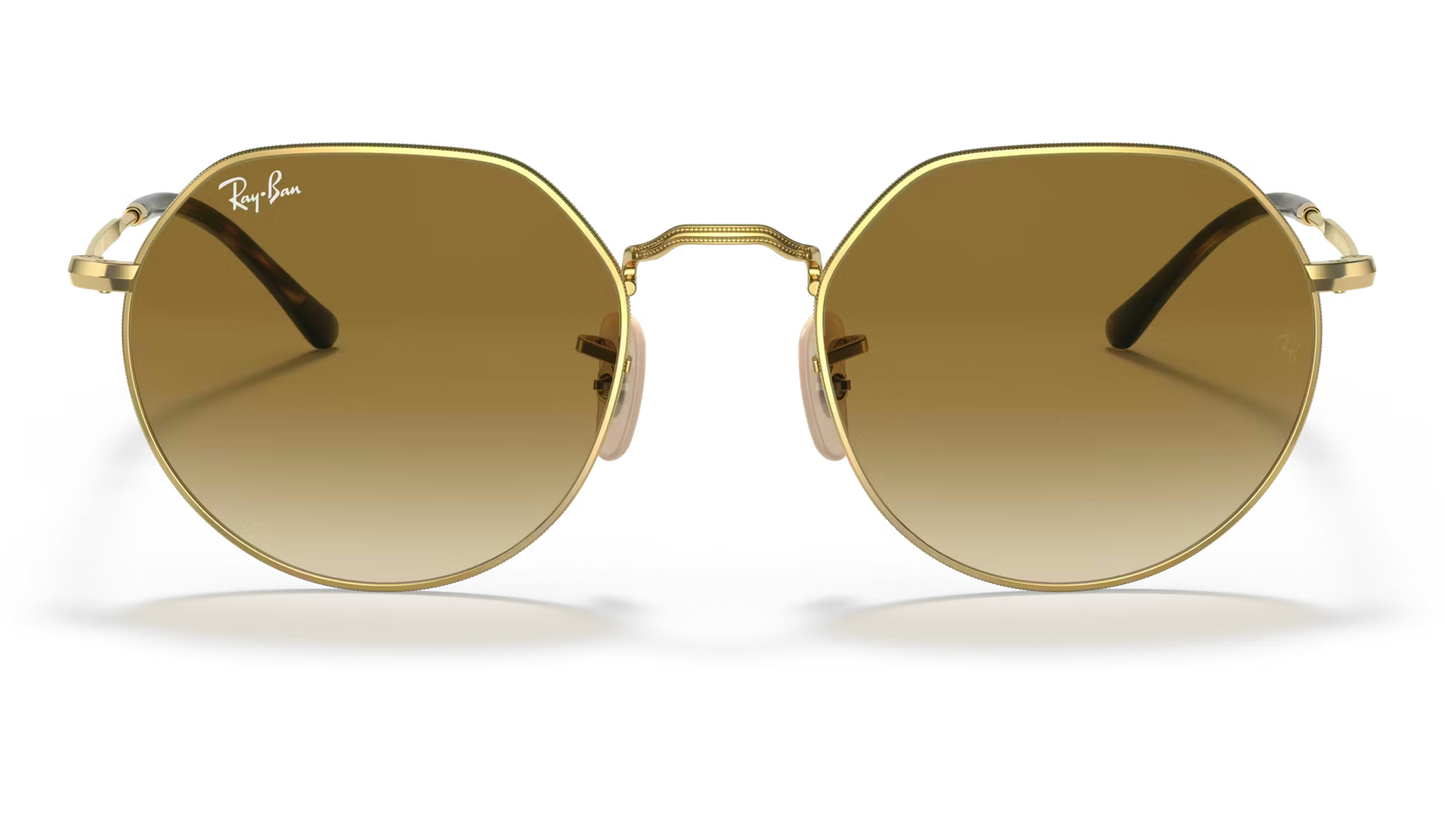 Ray-Ban Jack RB3565-001/51 - Gold/Clear Gradient Brown