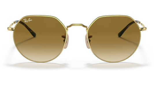 Ray-Ban Jack RB3565-001/51 - Gold/Clear Gradient Brown