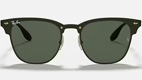 Ray-Ban Blaze Clubmaster RB3576N-043/71 - Polished Gold/Dark Green