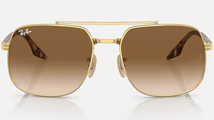 Ray-Ban RB3699-01 - Arista Gold with Havana/Brown