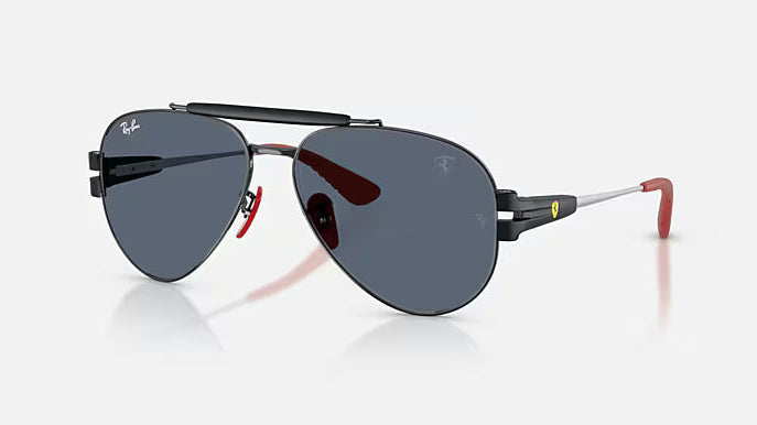 Ray-Ban Scuderia Ferrari RB3762M-F00987 - Polished Black/Dark Grey