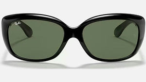 Ray-Ban Jackie Ohh RB4101-601 - Polished Black/Dark Green