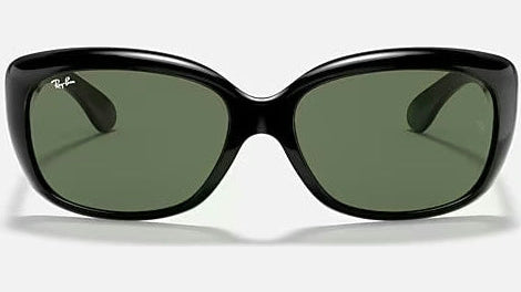 Ray-Ban Jackie Ohh RB4101-601 - Polished Black/Dark Green