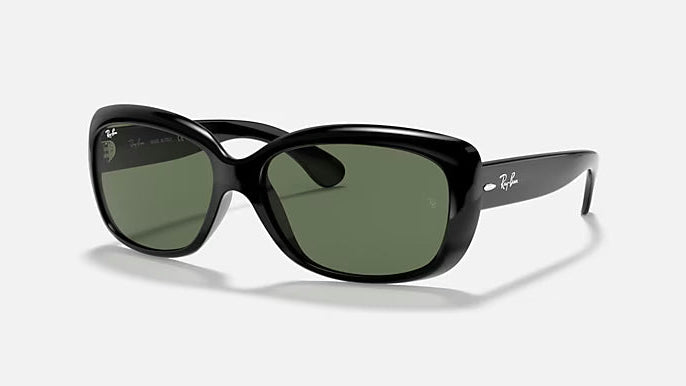 Ray-Ban Jackie Ohh RB4101-601 - Polished Black/Dark Green
