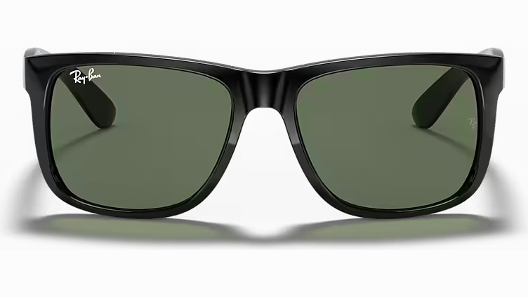 Ray-Ban Justin Classic RB4165-601/71 - Polished Black/Dark Green