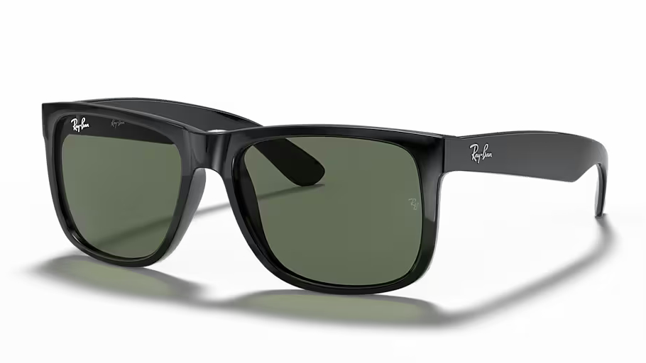 Ray-Ban Justin Classic RB4165-601/71 - Polished Black/Dark Green