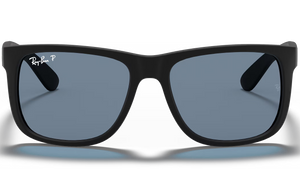 Ray-Ban Polarized Justin Classic RB4165-622/2V - Matte Rubber Black/Dark Blue
