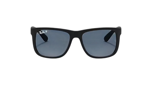 Ray-Ban Polarized Justin Classic RB4165-622/2V - Matte Rubber Black/Dark Blue