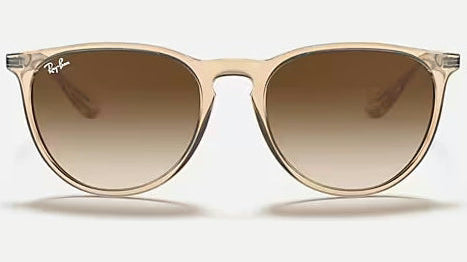 Ray-Ban Erika RB4171-651413 - Shiny Transparent Brown/Brown Gradient
