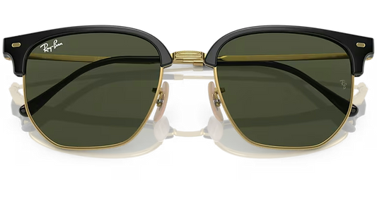 Ray-Ban Clubmaster RB4416-601/31 - Black on arista/Green