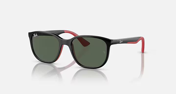 Ray-Ban Kids Bio-based RB9078S-713171 - Black with Red/Dark Green