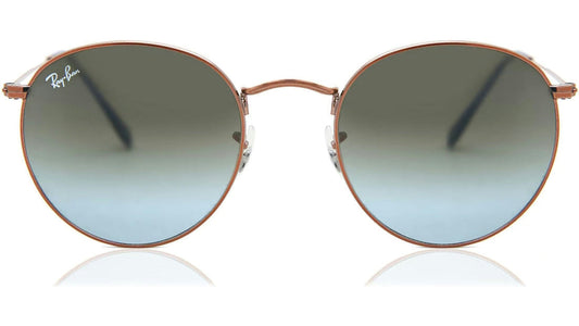 Ray-Ban Round Metal RB3447-900396 - Bronze/Blue with Brown Gradient