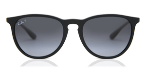 Ray-Ban Polarized Erika RB4171-622/T3 - Matte Rubber Black/Grey Gradient