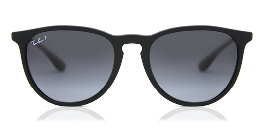Ray-Ban Polarized Erika RB4171-622/T3 - Matte Rubber Black/Grey Gradient