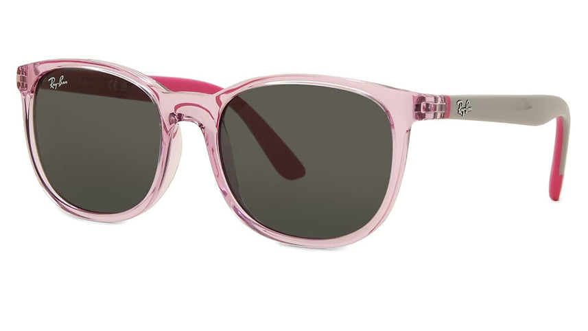 Ray-Ban Kids Bio-Based RJ9079S-716587 - Transparent Pink/Dark Grey