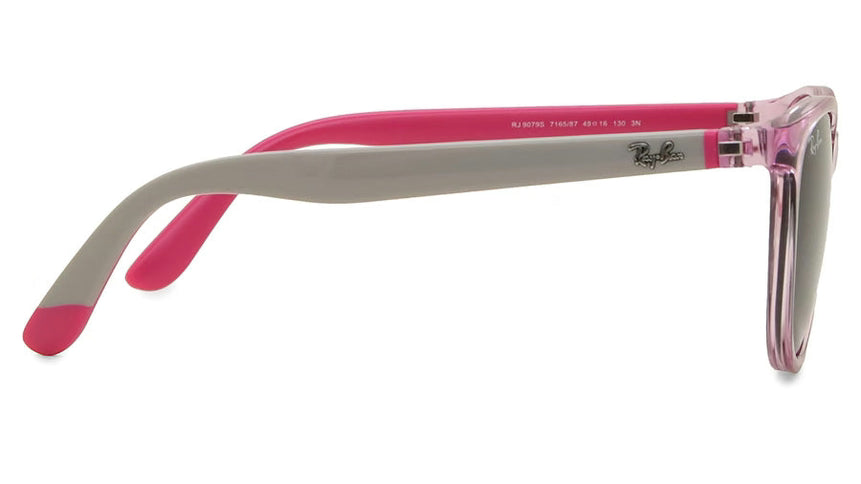 Ray-Ban Kids Bio-Based RJ9079S-716587 - Transparent Pink/Dark Grey