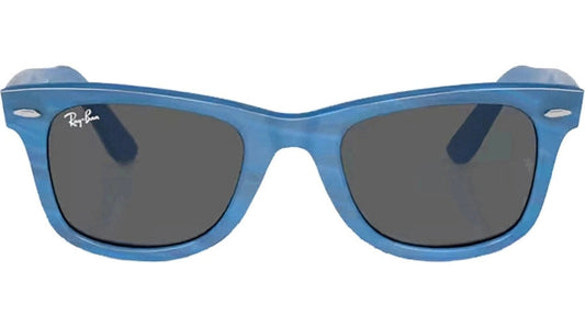 Ray-Ban Wayfarer RB2140-1409B1 - Transparent Blue Photochromic Strips/Dark Grey