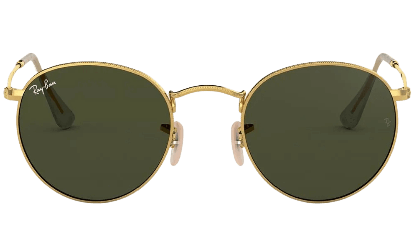 Ray-Ban Round RB3447N-001 - Arista Gold/Green Classic G-15