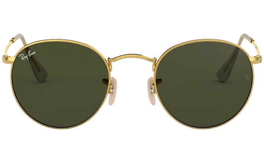 Ray-Ban Round RB3447N-001 - Arista Gold/Green Classic G-15