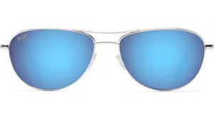 Maui Jim Polarized Baby Beach B245-17 - Silver/Blue Hawaii