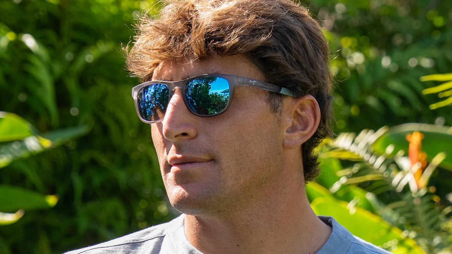 Maui Jim Polarized MELEMELE MJ0597S-004 - Transparent Grey/Blue Hawaii