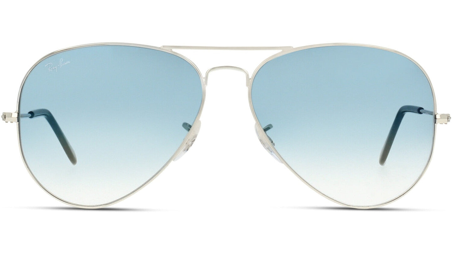 Ray-Ban Aviator RB3025-003/3F - Silver/Light Blue Gradient