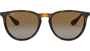 Ray-Ban Polarized Erika Classic RB4171-601/2P - Polished Black/Green Classic G-15