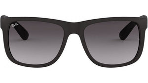 Ray-Ban Justin Classic RB4165-601/8G - Matte Rubber Black/Dark Grey