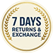 7 Days Returns and Exchange