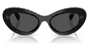 Swarovski SK6061U-109387 - Black with Crystal Details/Grey