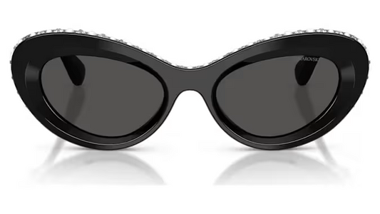 Swarovski SK6061U-109387 - Black with Crystal Details/Grey